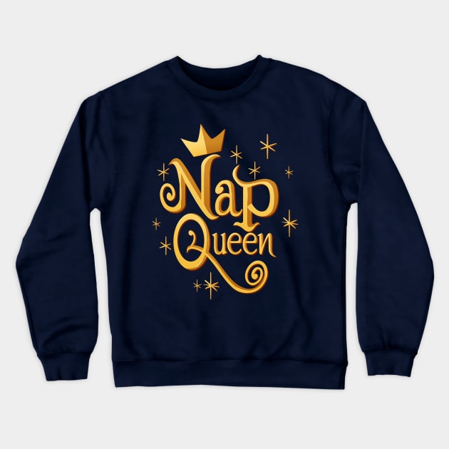 Sleeping Beauty - Nap Queen Crewneck Sweatshirt by Ryans_ArtPlace